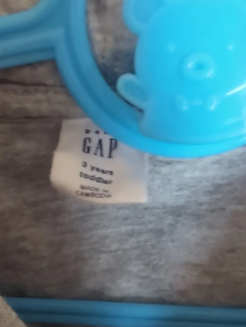 Baby GAP Gray Hoodie with Navy Logo